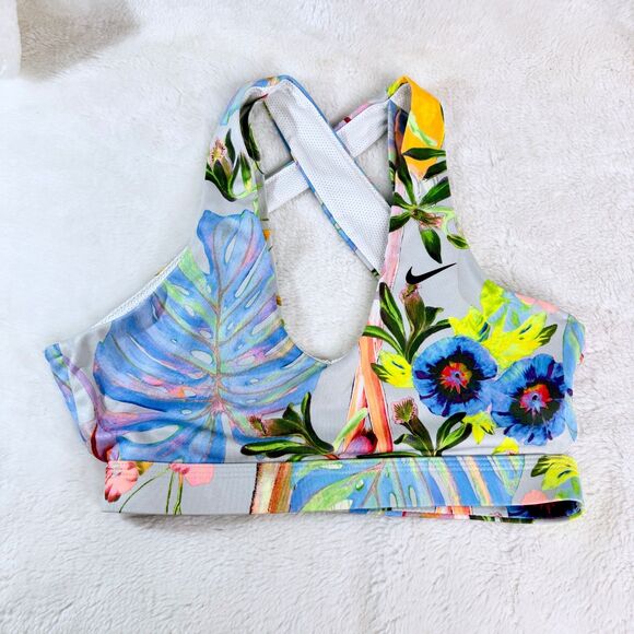 Nike Athlete Sports Bra Lot Of 2 Small Floral and  Striped - Picture 3 of 8